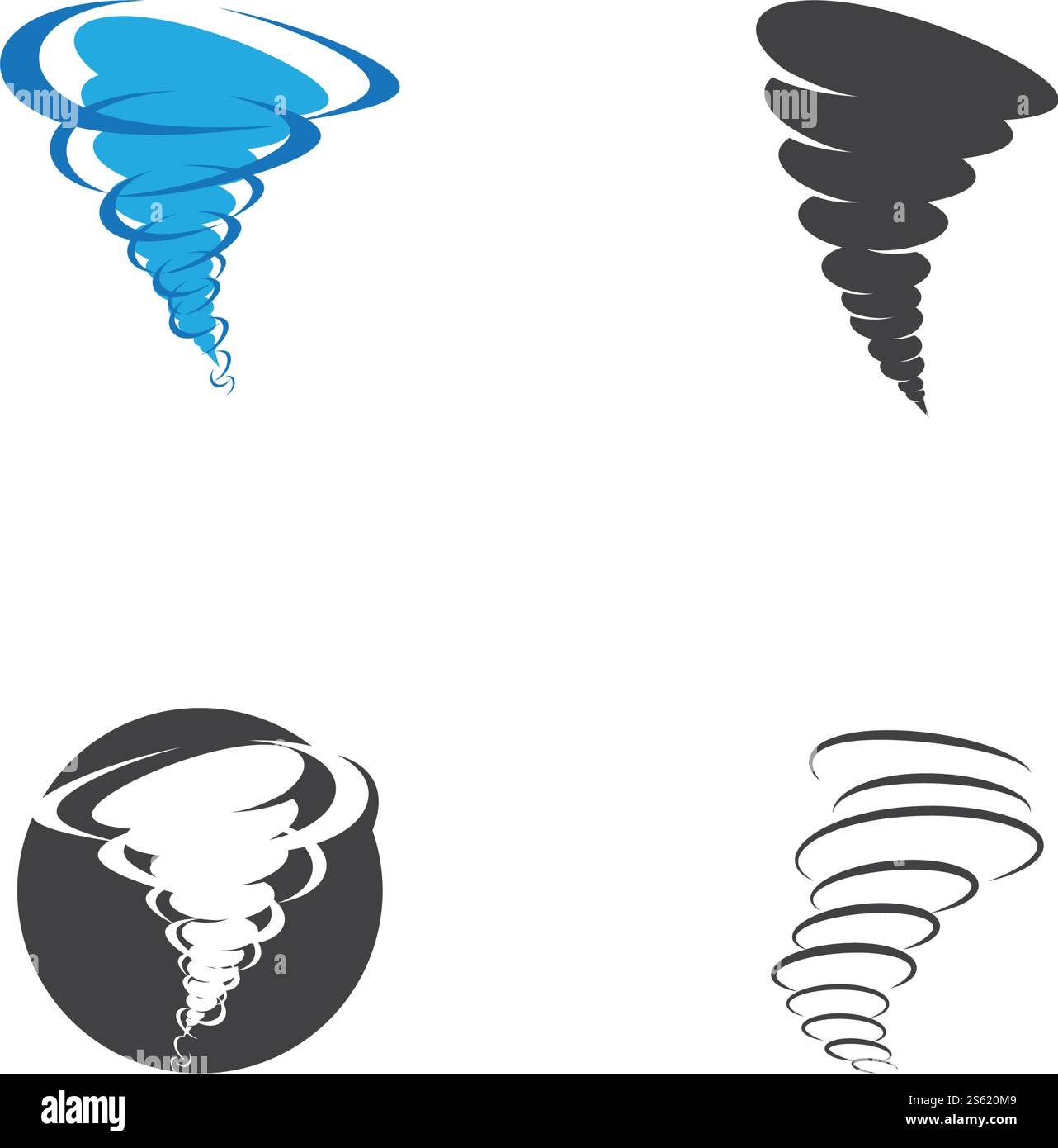 Wind tornado logo vector illustration flat design Stock Vector Image ...