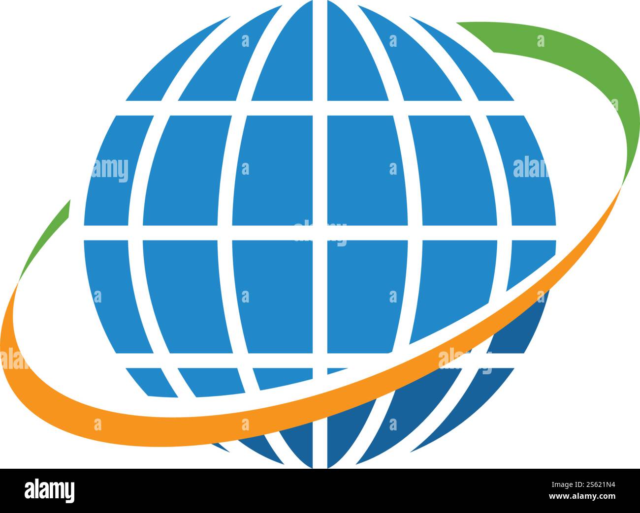 Globe technology ilustration logo icon vector template Stock Vector
