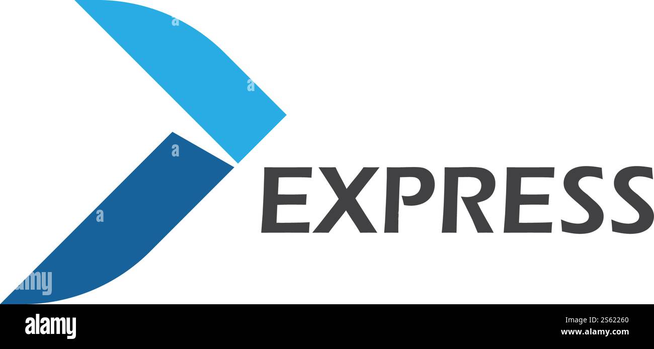 Express logo vector ilustration vector template Stock Vector