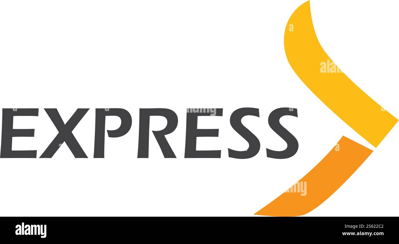 Express logo vector ilustration vector template Stock Vector