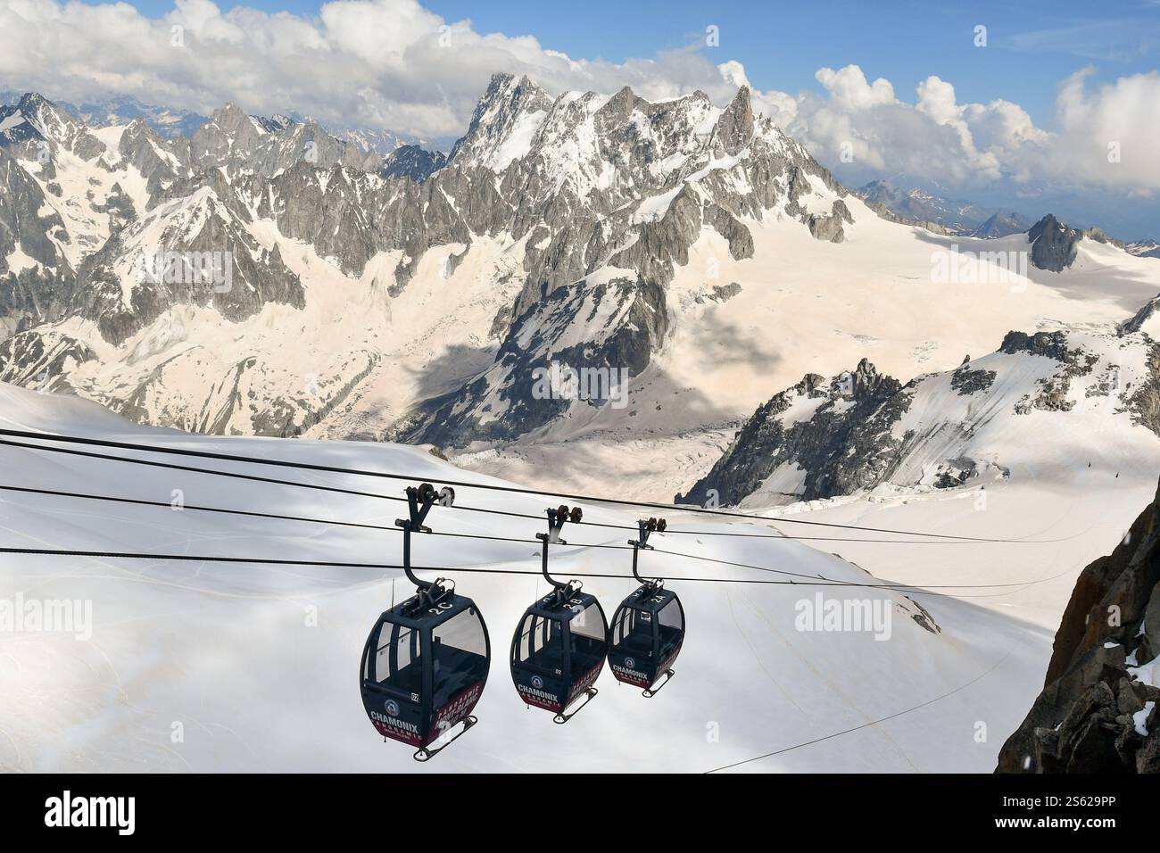 Aiguille du midi cable car station hi-res stock photography and images ...