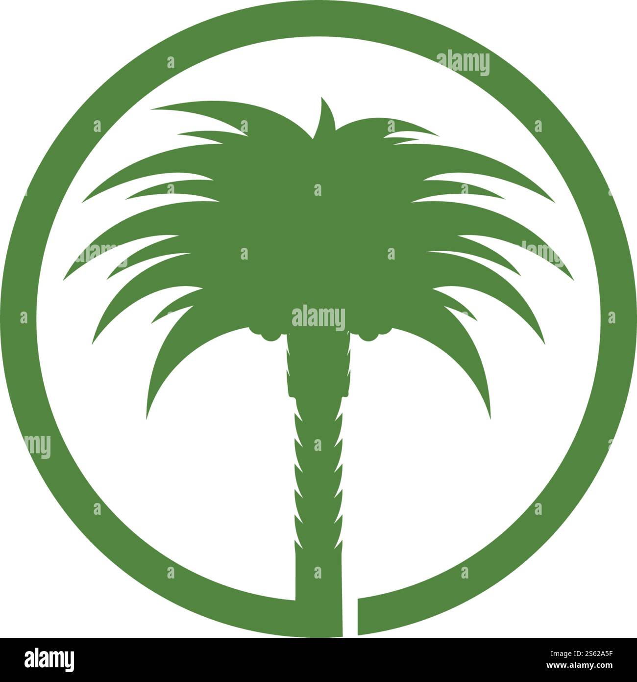 Date palm logo vector illustration Stock Vector