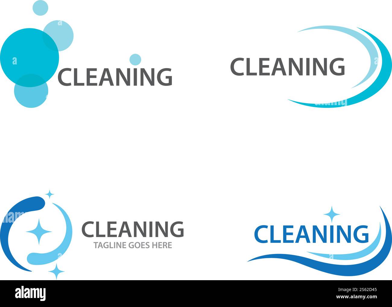 Cleaning logo and symbol ilustration vector template Stock Vector