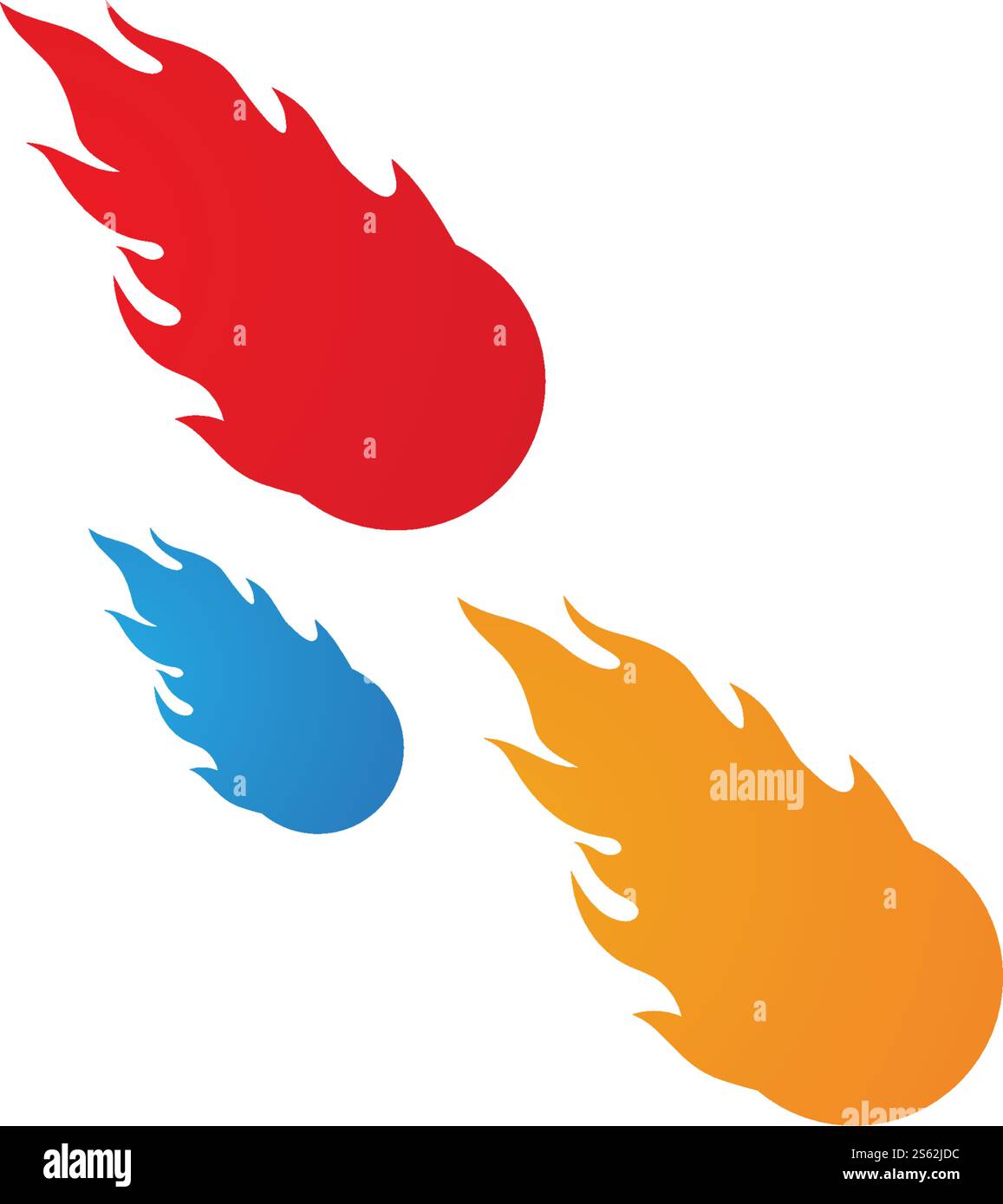 Meteorite ilustration logo vector template Stock Vector