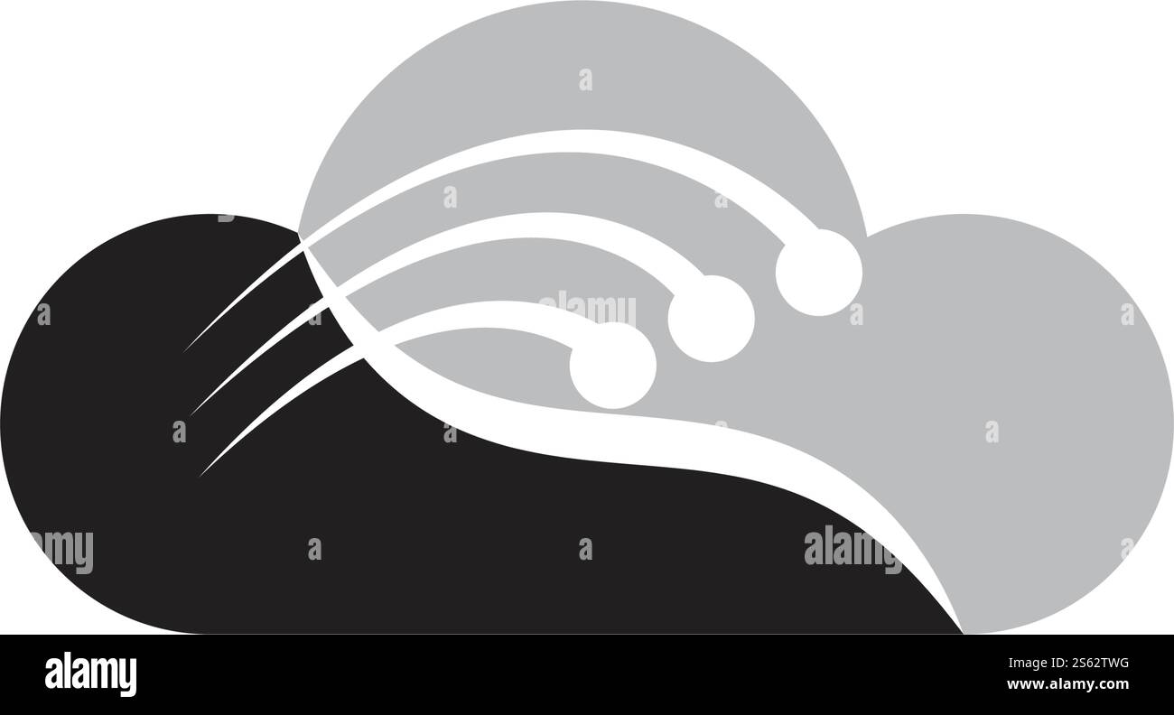 cloud logo vector icon template Stock Vector Image & Art - Alamy
