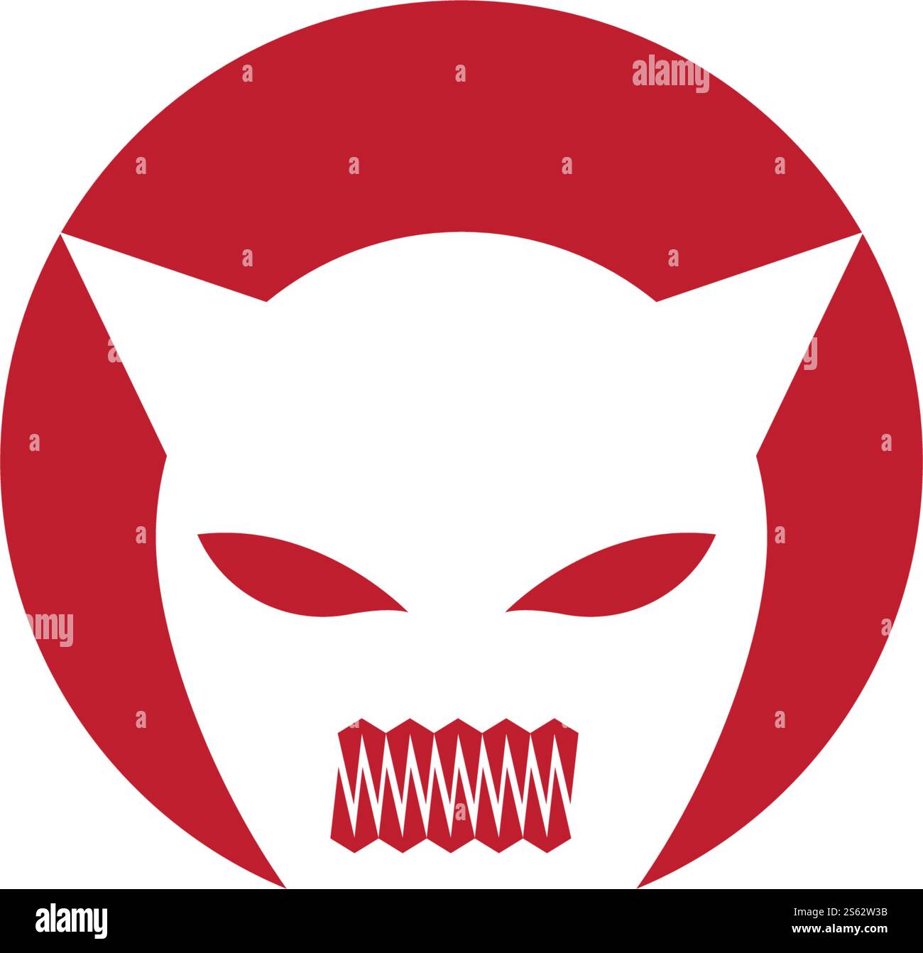Devil character logo ilustration vector template Stock Vector