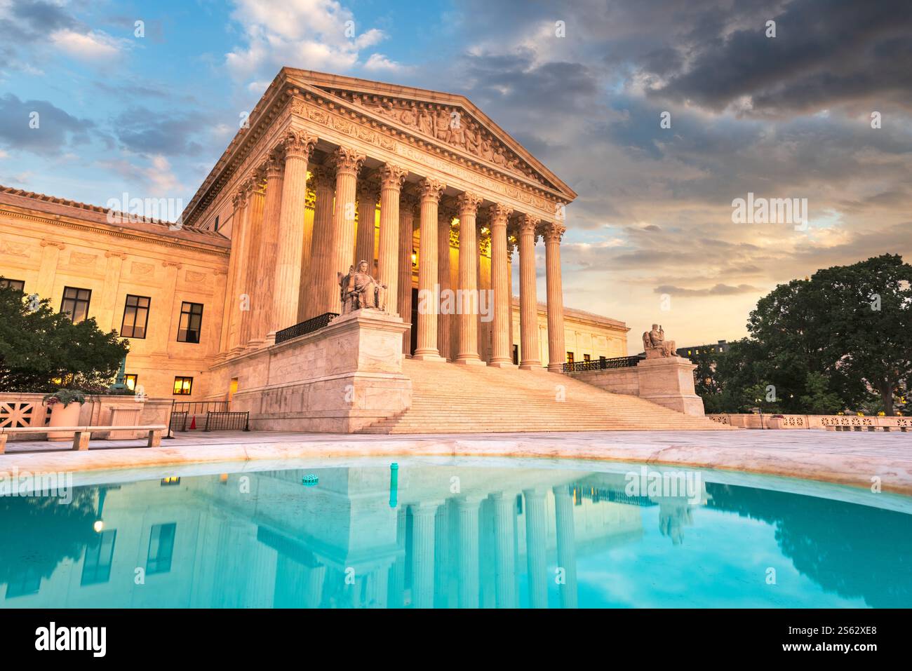 United States Supreme Court Building in Washington, DC, USA. Stock Photo