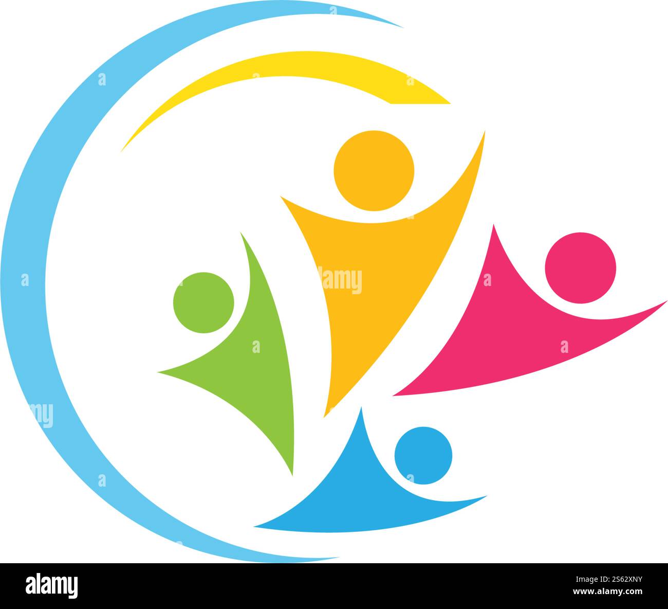 Community, network and social logo design template vector Stock Vector ...