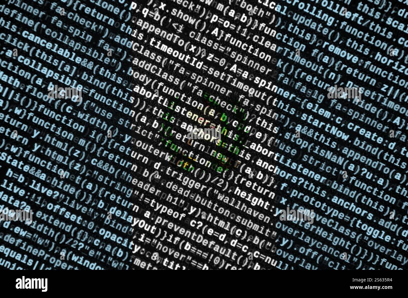 Guatemala flag is depicted on the screen with the program code. The concept of modern technology and site development. Guatemala flag is depicted on Stock Photo