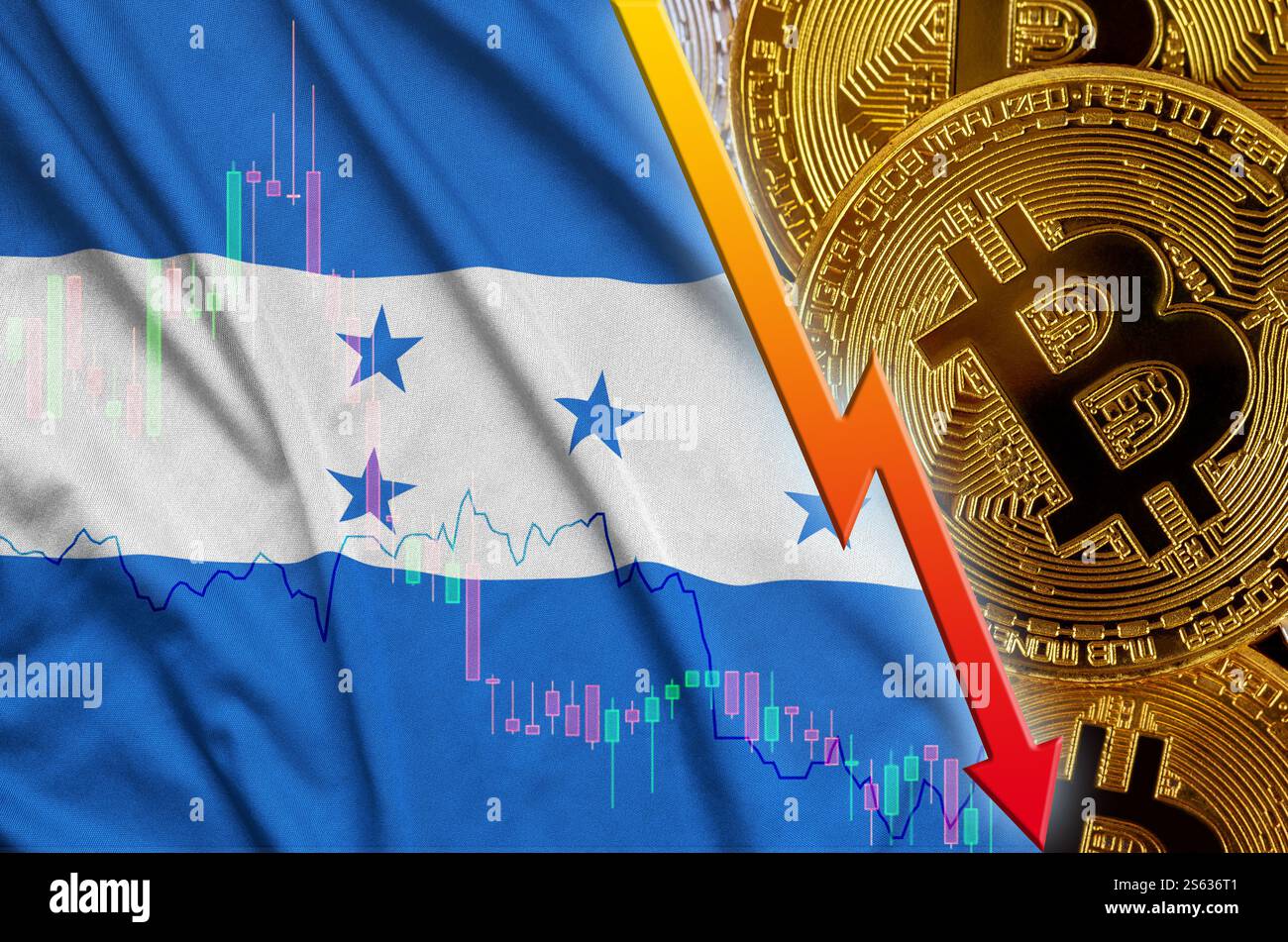 Wavy flag of honduras hi-res stock photography and images - Alamy