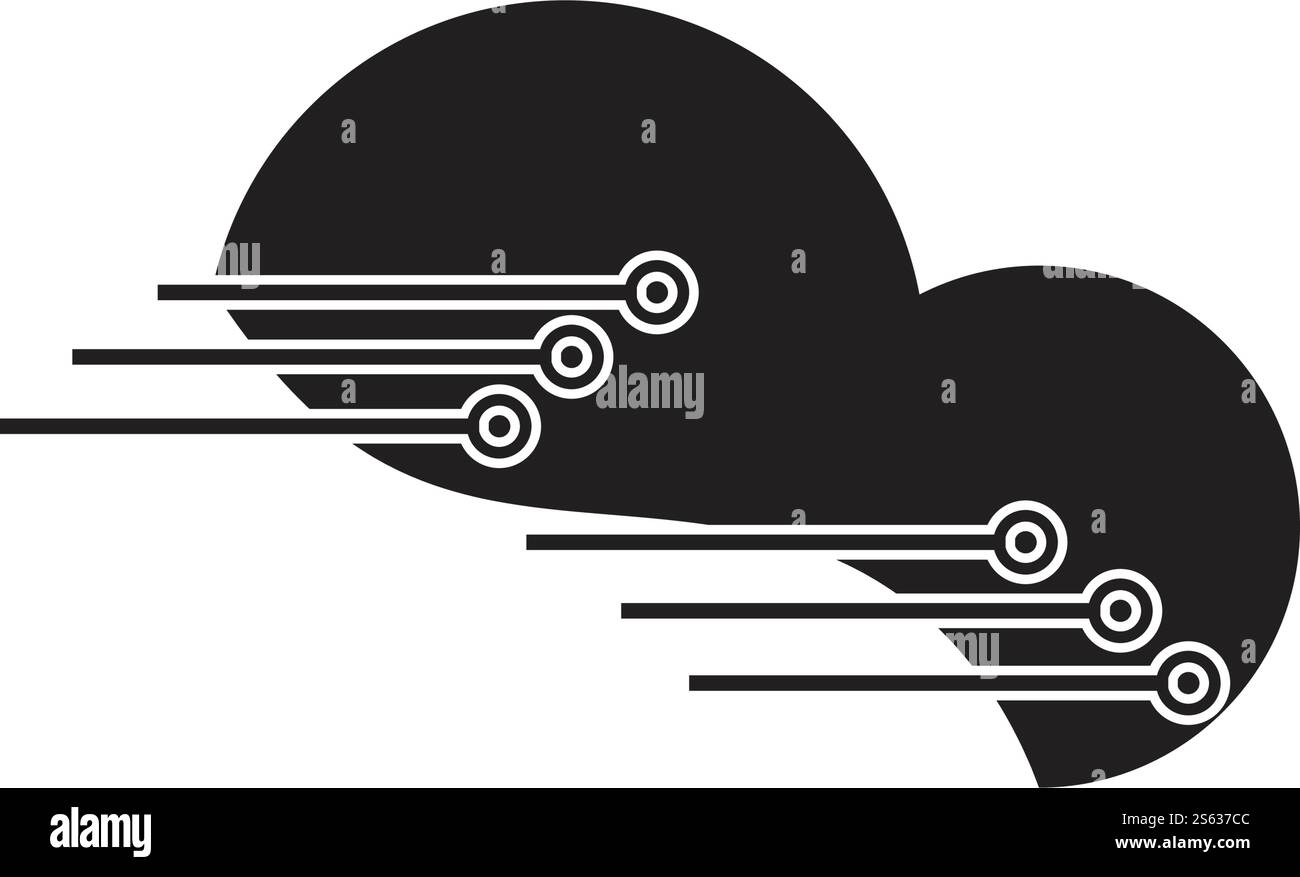 cloud logo vector icon template Stock Vector