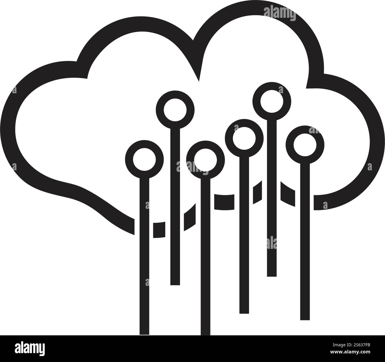 cloud logo vector icon template Stock Vector