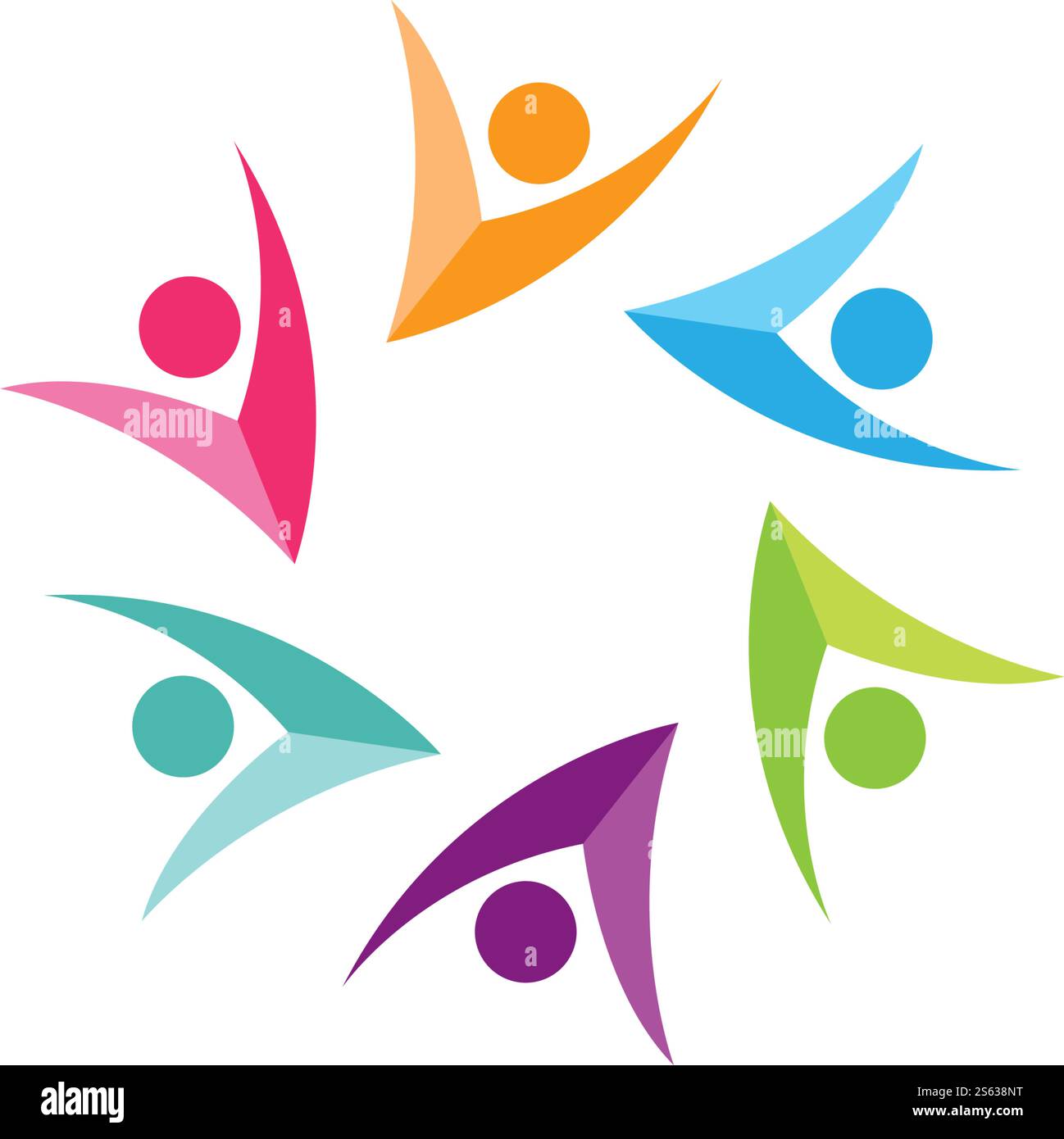 Community, network and social logo design template vector Stock Vector ...