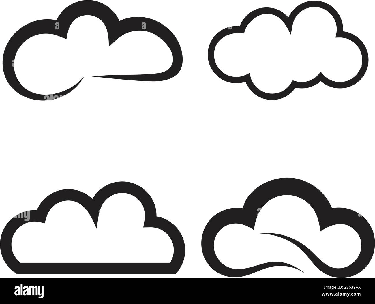 cloud logo vector icon template Stock Vector