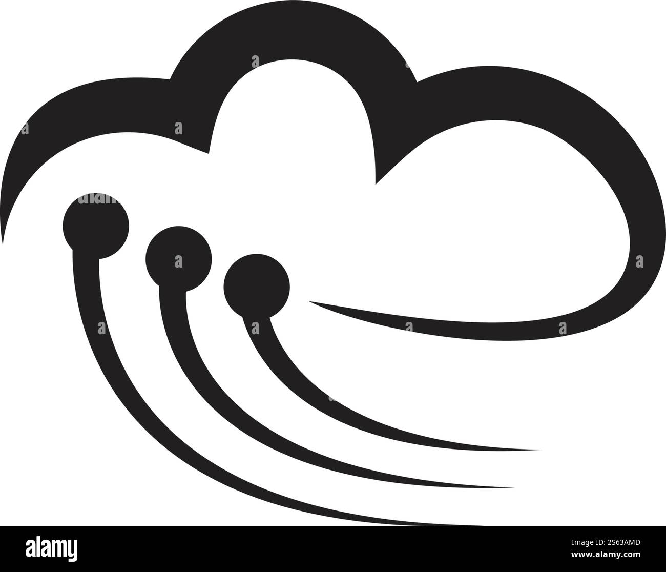 cloud logo vector icon template Stock Vector