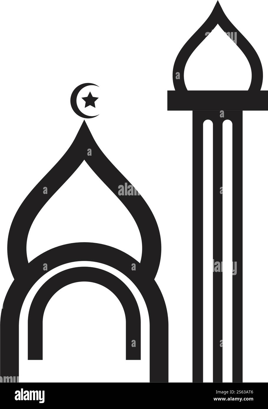 Islamic logo, Mosque icon vector template Stock Vector Image & Art - Alamy