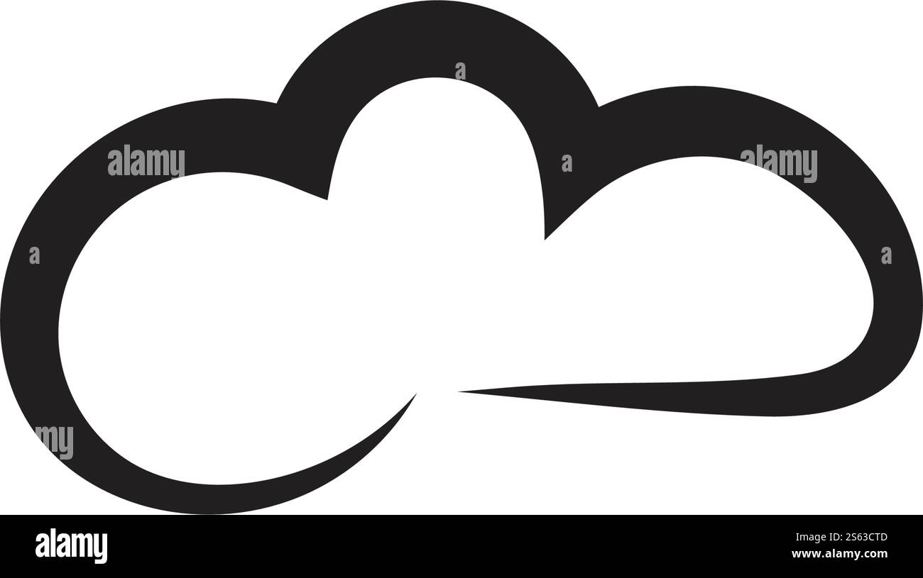 cloud logo vector icon template Stock Vector Image & Art - Alamy