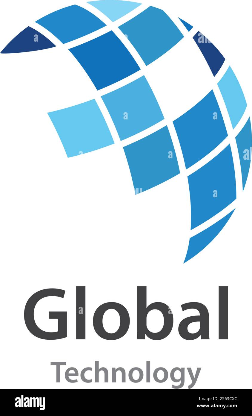 Global technology ilustration logo vector template Stock Vector Image ...