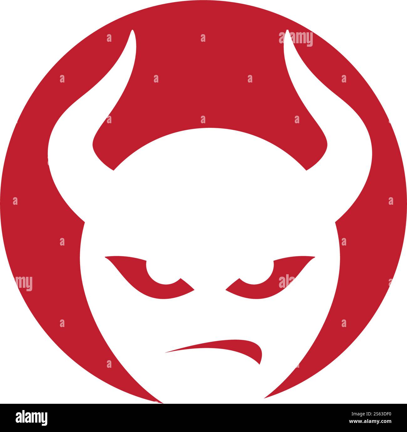 Devil character logo ilustration vector template Stock Vector