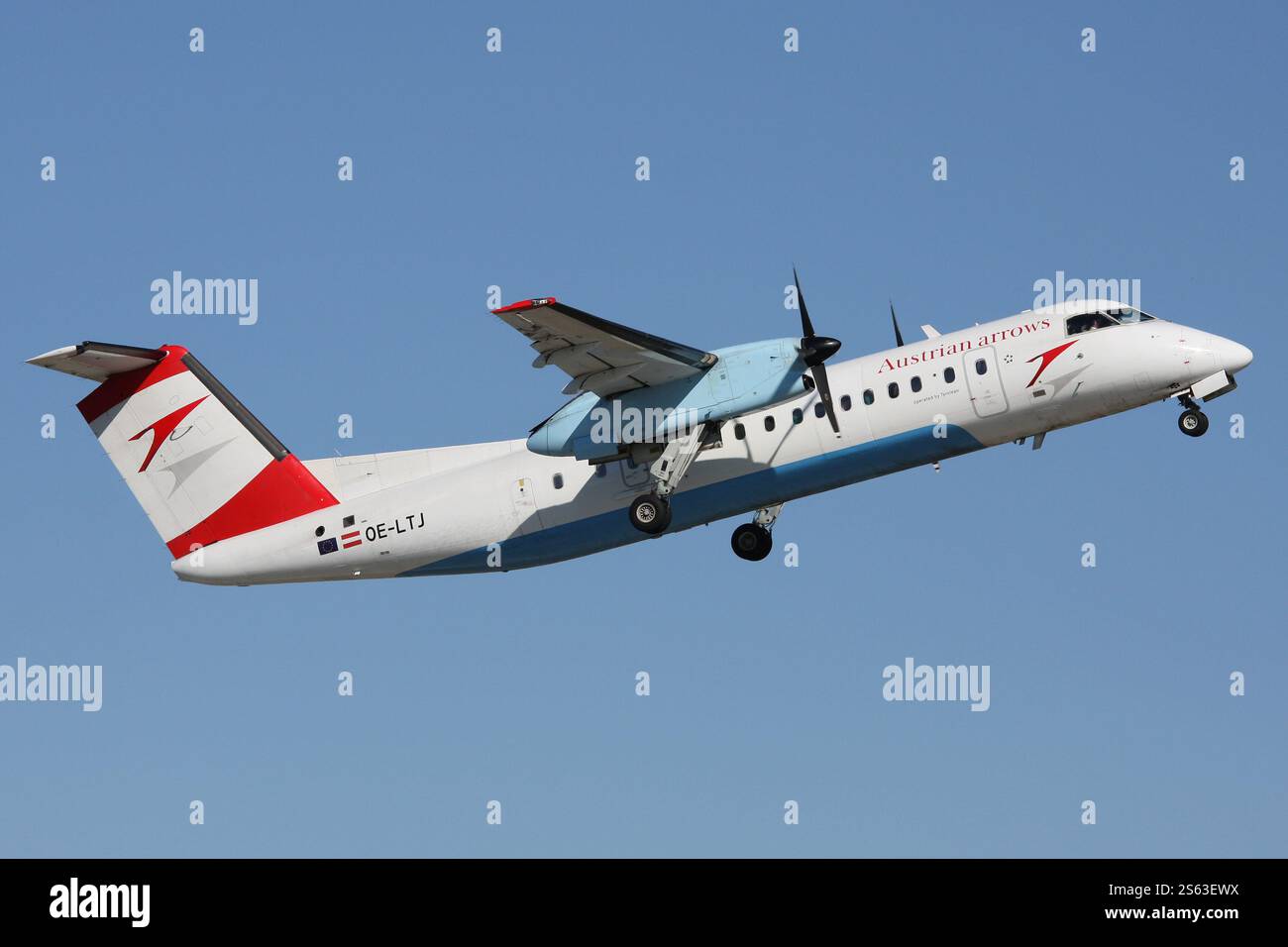 De havilland canada dhc 8 300 dash 8 hi-res stock