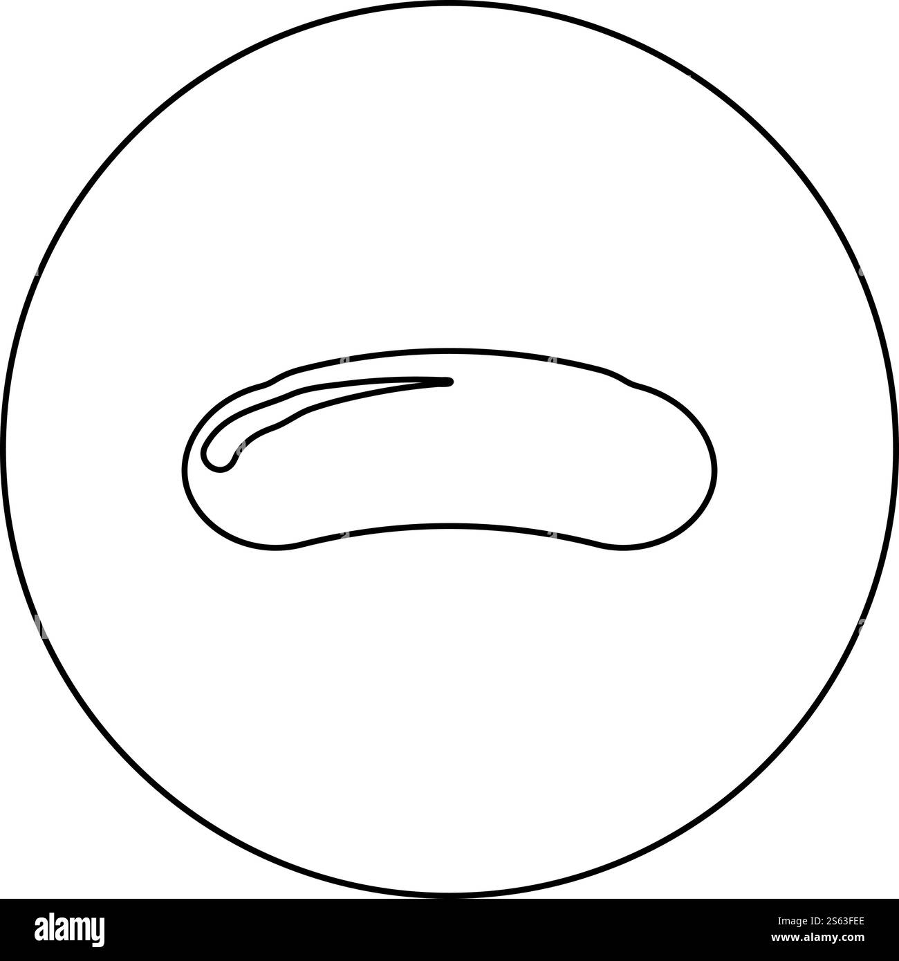 Soap icon in circle round outline black color vector illustration flat ...