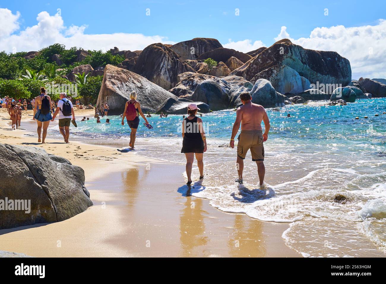 The Baths, Virgin Gorda, Caribbean - December 31, 2024: The Baths beach ...