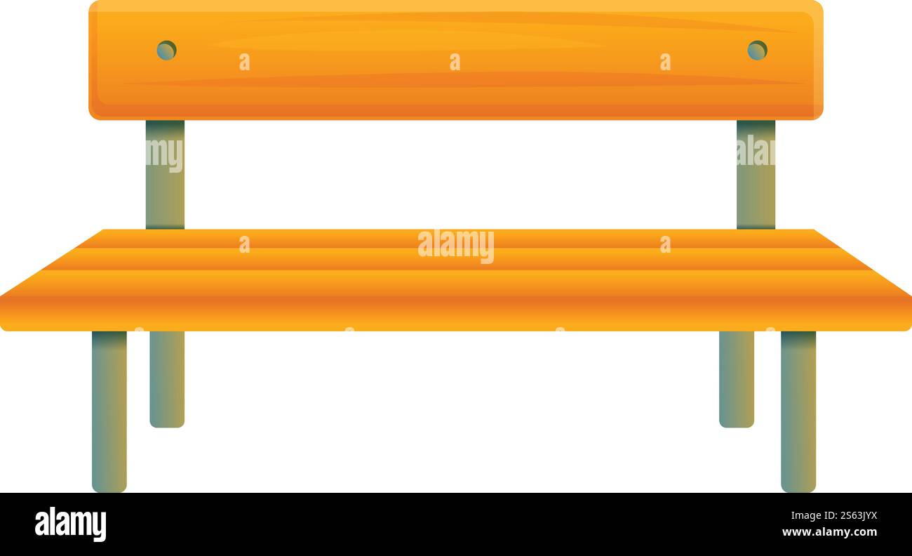 Bench icon. Cartoon of bench vector icon for web design isolated on ...