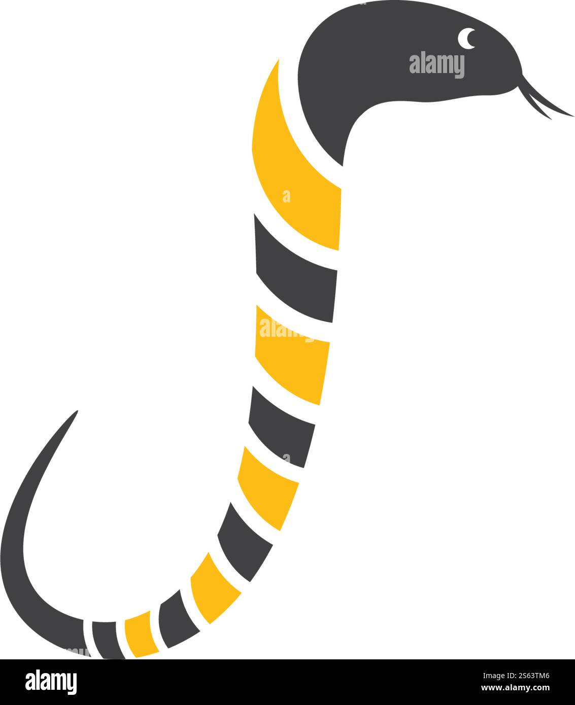 Snake logo vector ilustration template Stock Vector