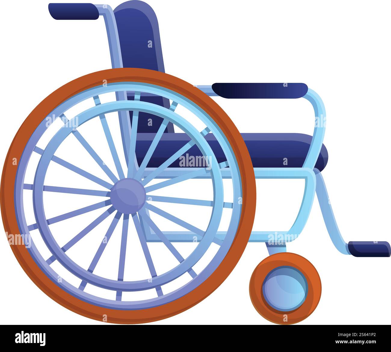Hospital wheelchair icon. Cartoon of hospital wheelchair vector icon ...
