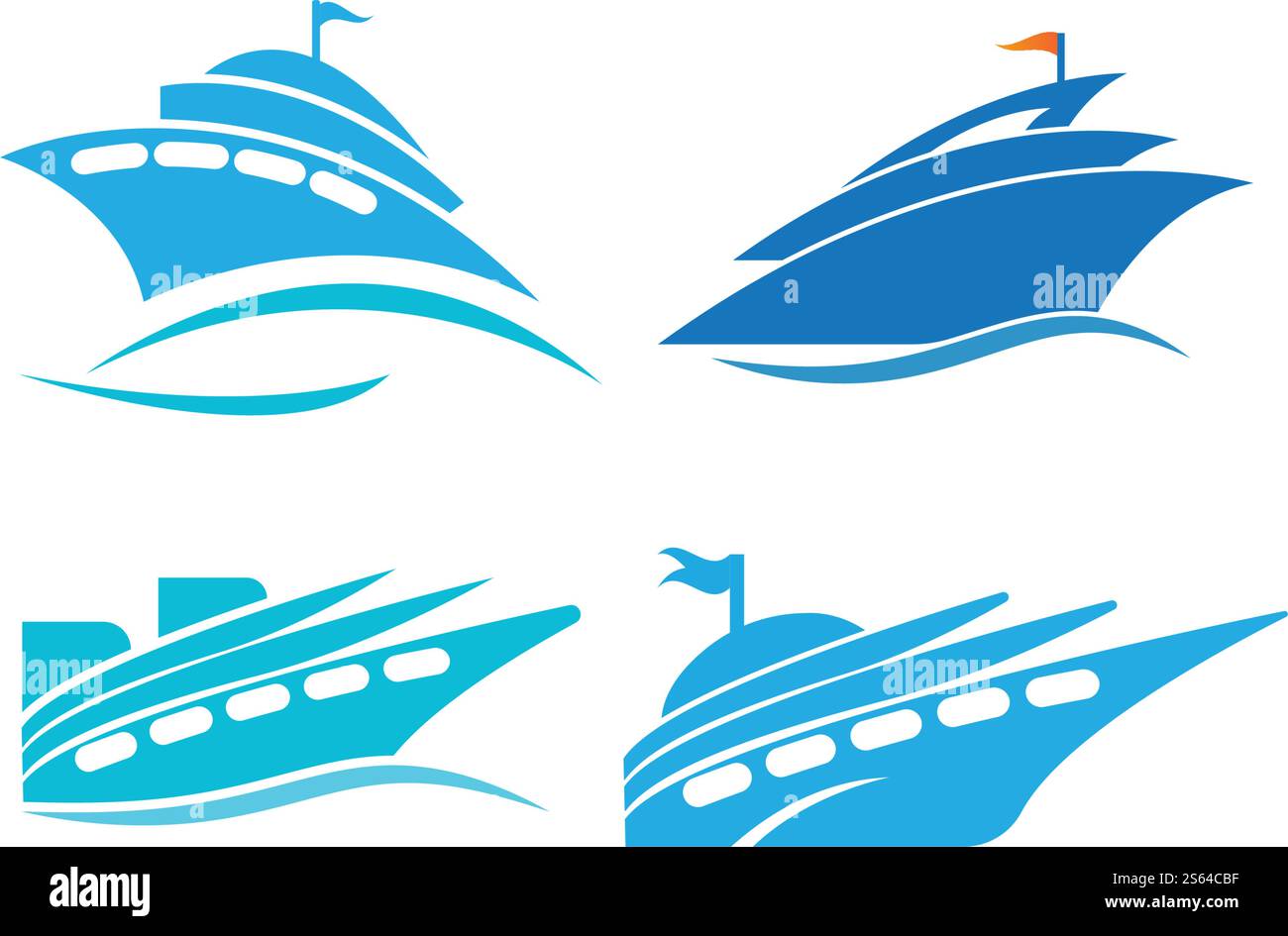 cruise ship logo vector icon template Stock Vector Image & Art - Alamy