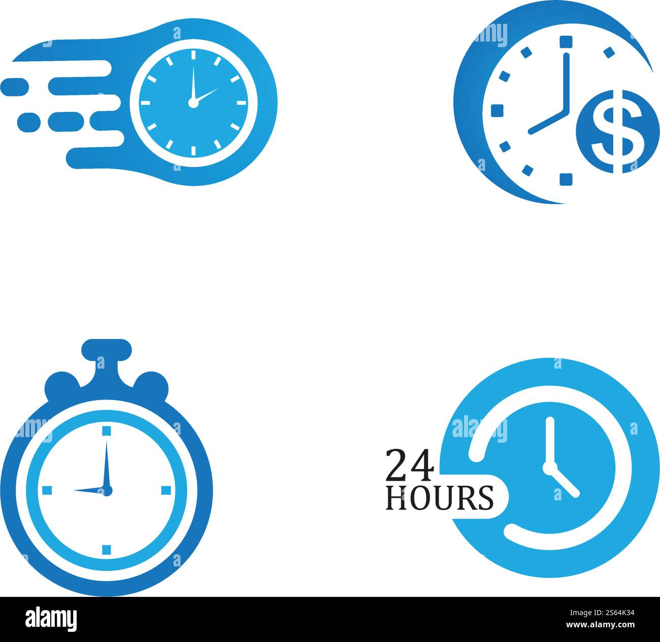 Time concept icon illustration vector flat design Stock Vector Image ...