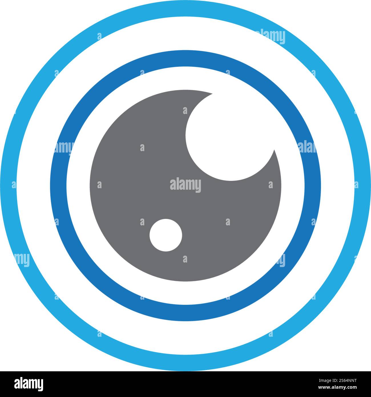 Eye logo vector flat design Stock Vector