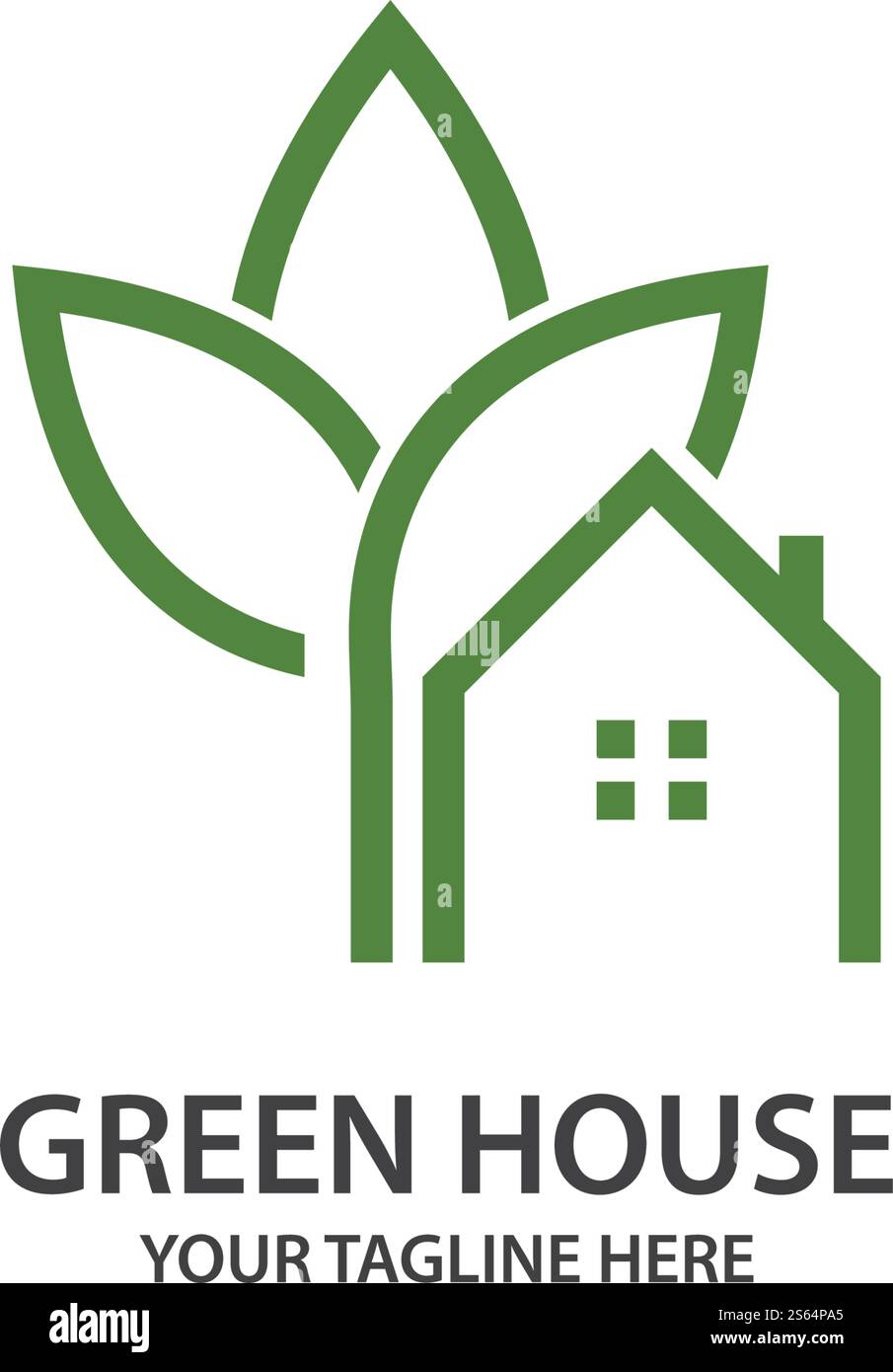 Green garden green leaf ecology logo vector design Stock Vector Image ...