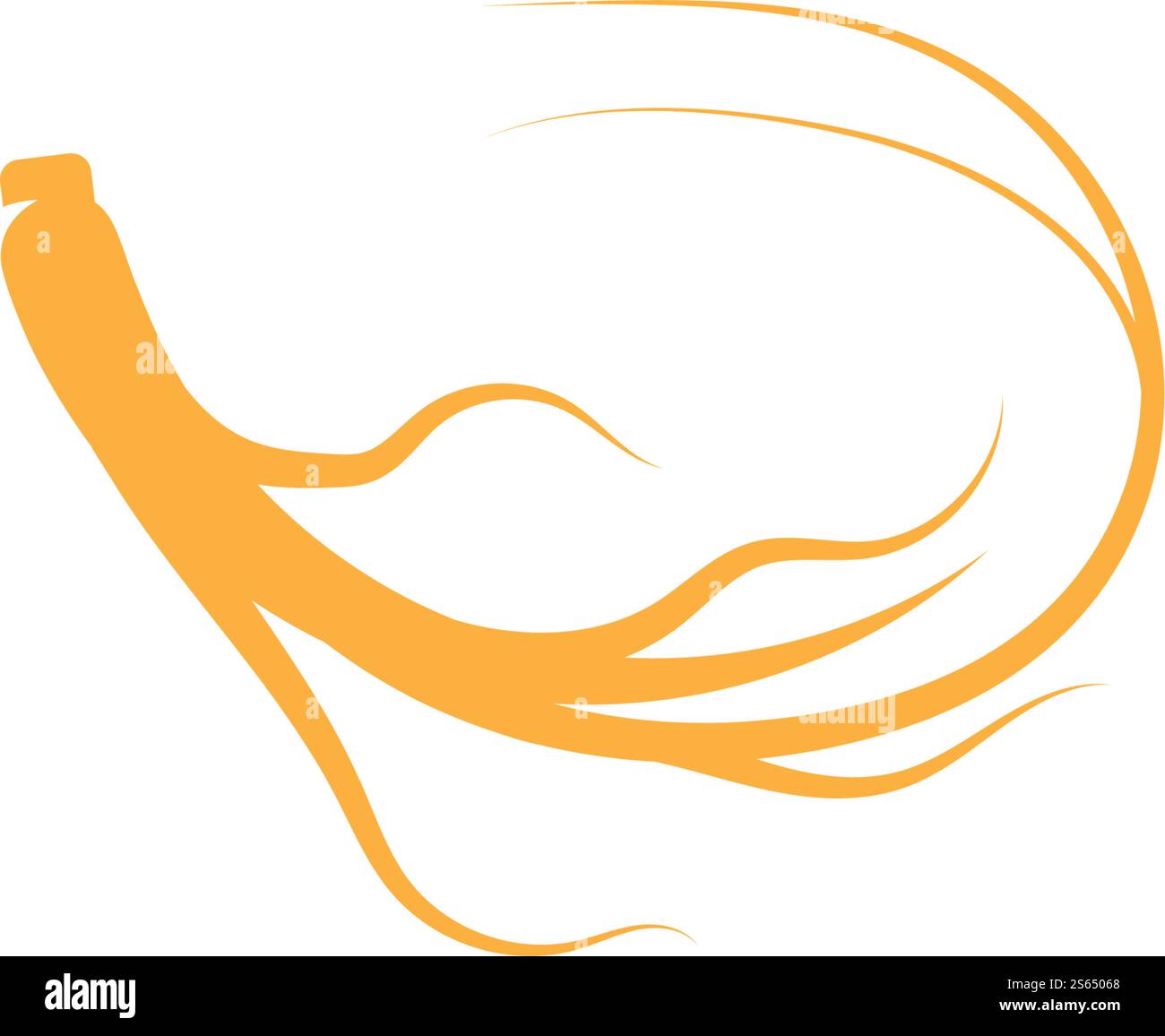 Ginseng Wave Logo Template vector symbol nature Stock Vector