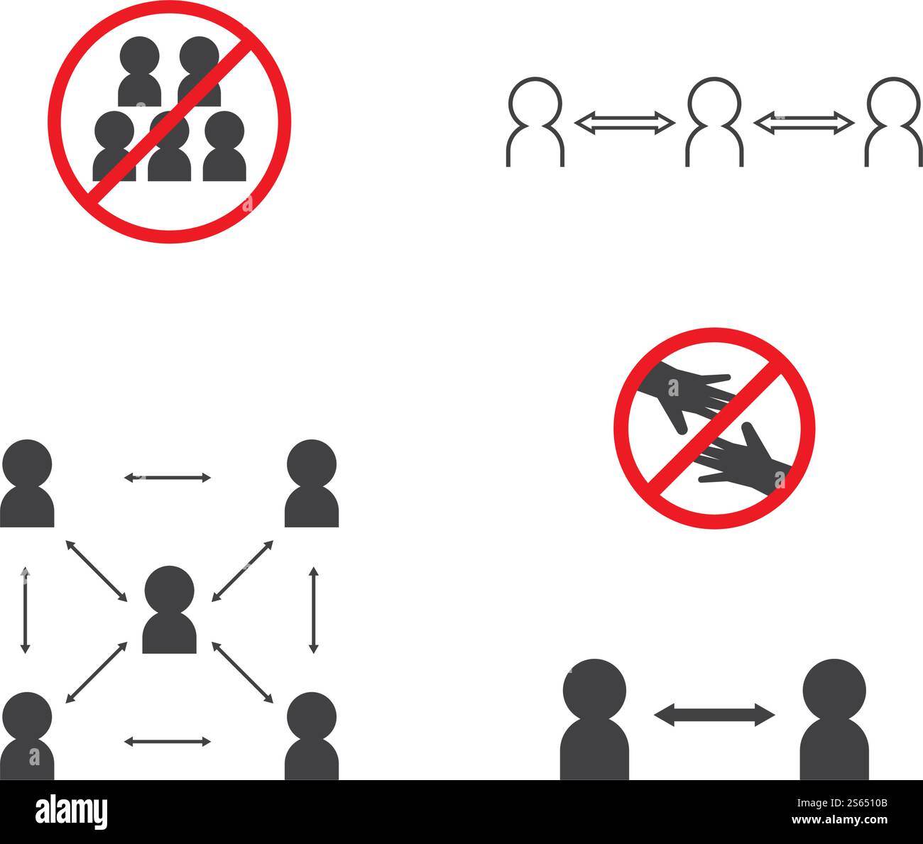 Social distancing icon vector illustration Stock Vector Image & Art - Alamy