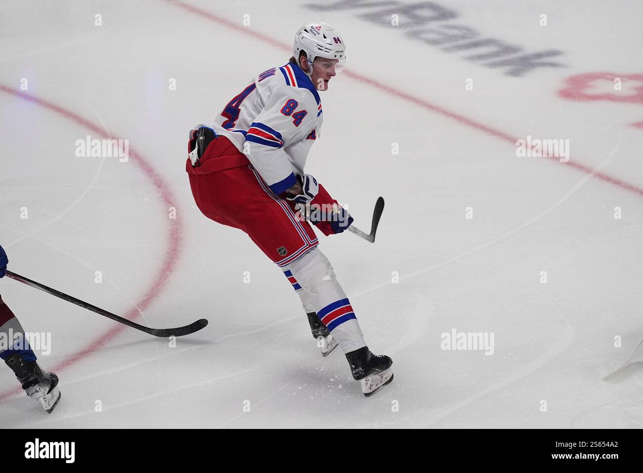 New York Rangers center Adam Edstrom (84) in the first period of an NHL ...