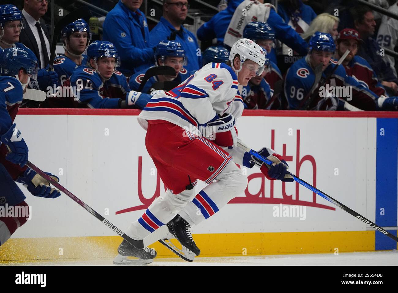 New York Rangers center Adam Edstrom (84) in the second period of an ...