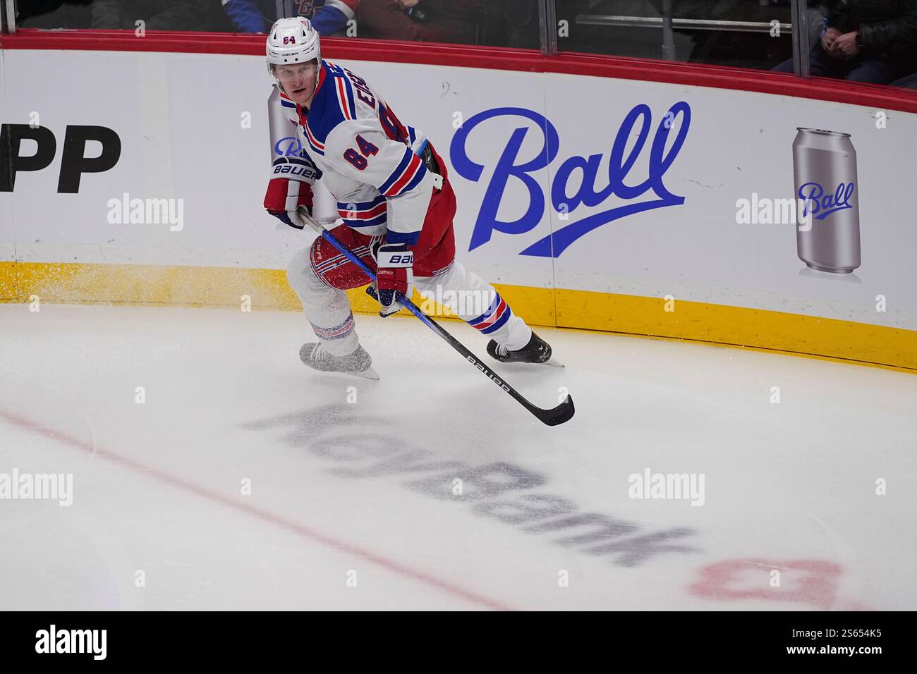 New York Rangers center Adam Edstrom (84) in the first period of an NHL ...