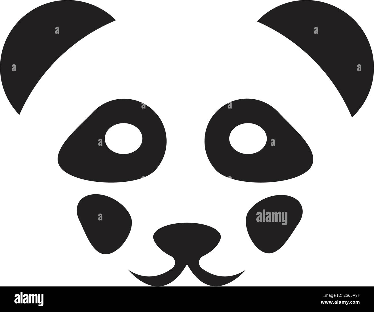 Panda ilustration logo vector icon template Stock Vector