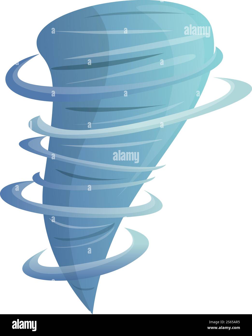 Spiral tornado icon. Cartoon of spiral tornado vector icon for web ...