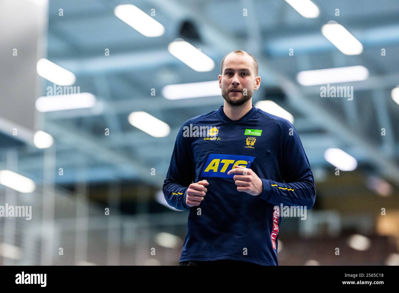 250115 Goalkeeper Fabian Norsten of the Swedish men's national handball