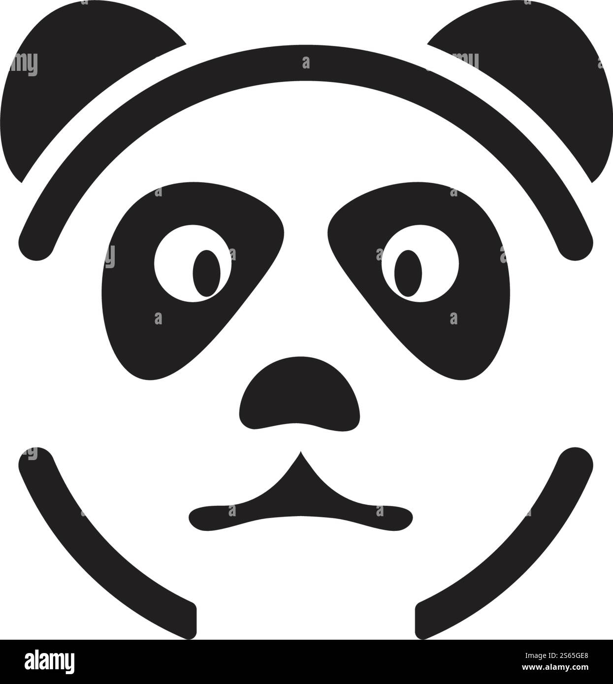 Panda ilustration logo vector icon template Stock Vector