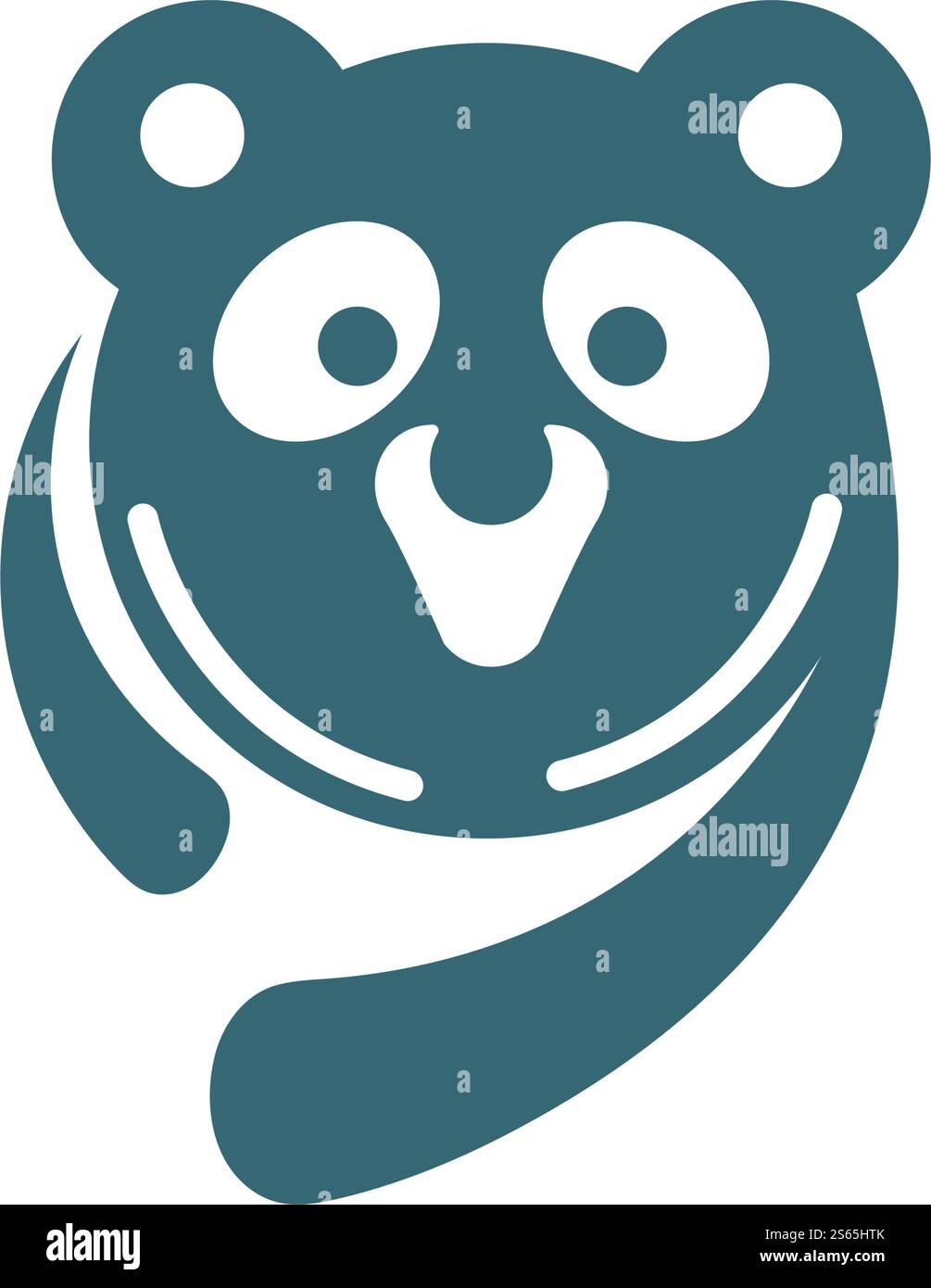 Panda ilustration logo vector icon template Stock Vector