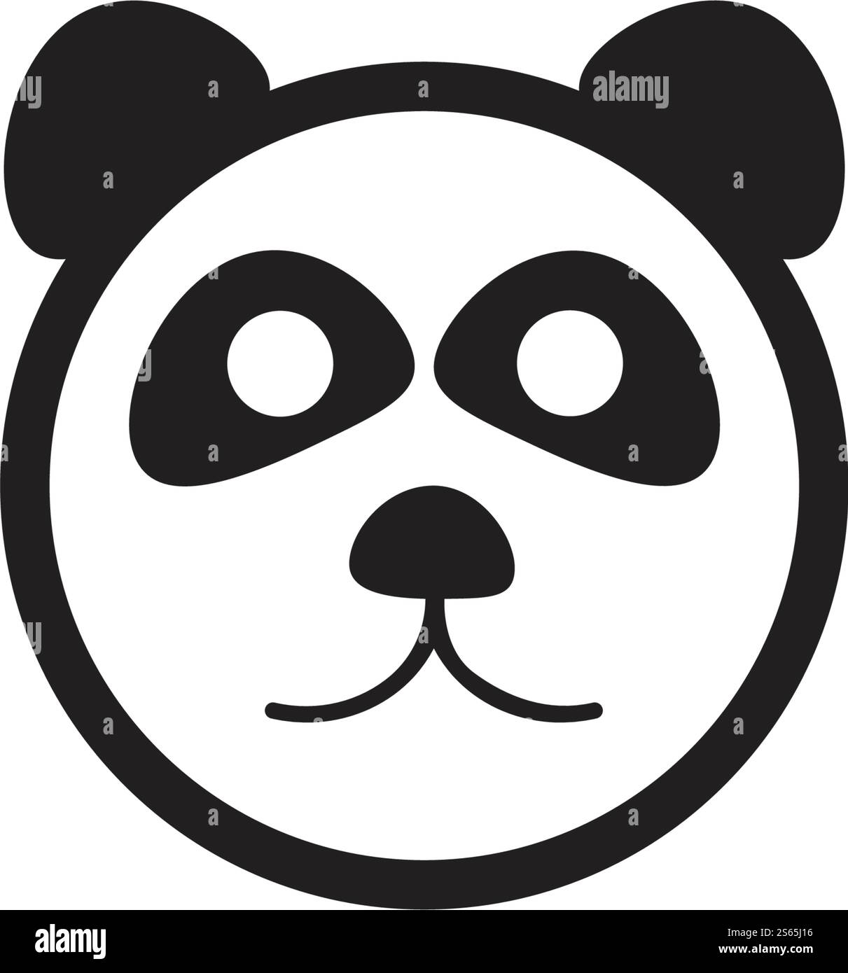 Panda ilustration logo vector icon template Stock Vector