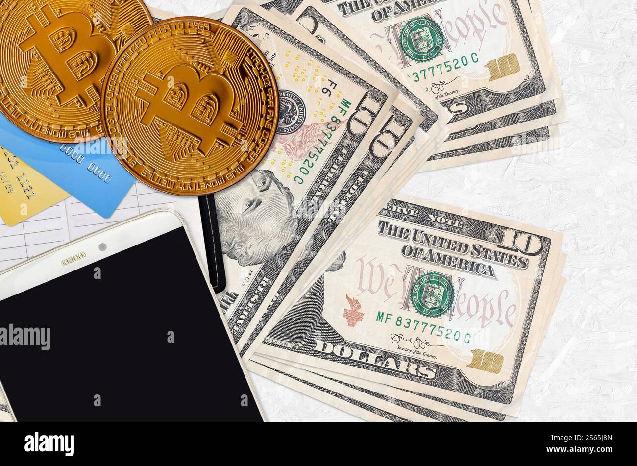 Ten dollar bills hi-res stock photography and images - Alamy