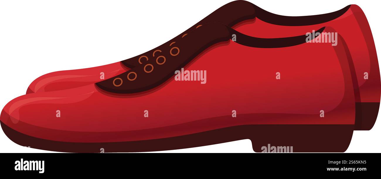 Red man shoes icon. Cartoon of red man shoes vector icon for web design ...