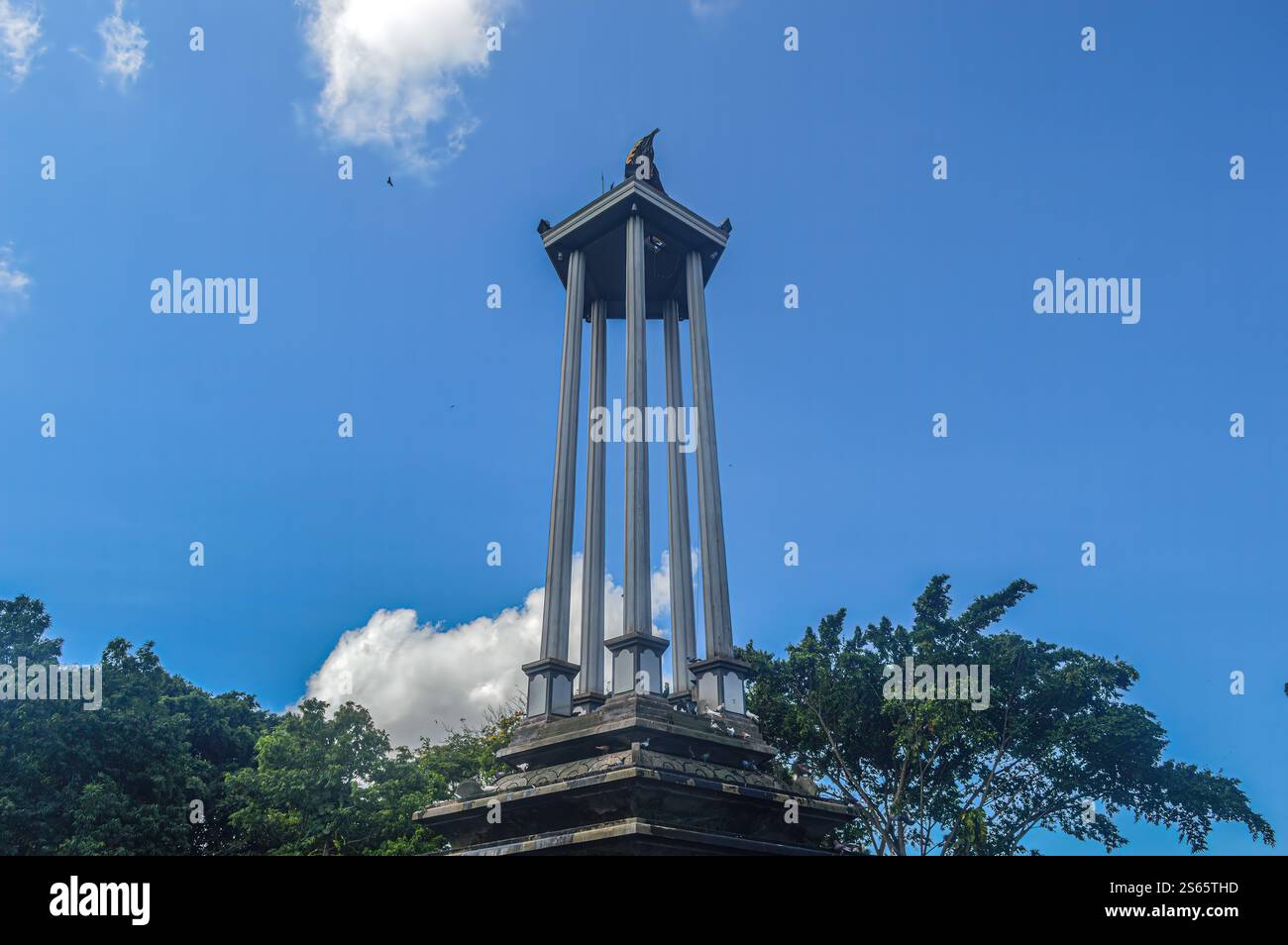 The great monument on Tulungagung square, East Java, Indonesia, 30 June ...