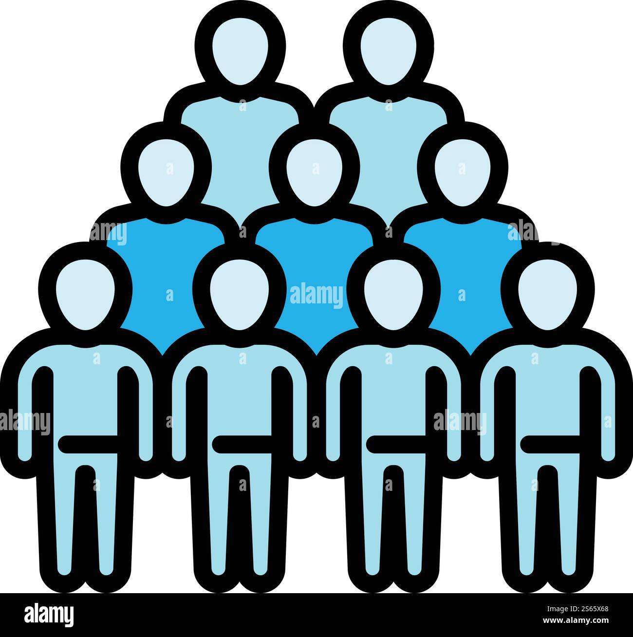 Cooperation comunity icon. Outline cooperation comunity vector icon for web design isolated on white background. Cooperation comunity icon, outline style Stock Vector