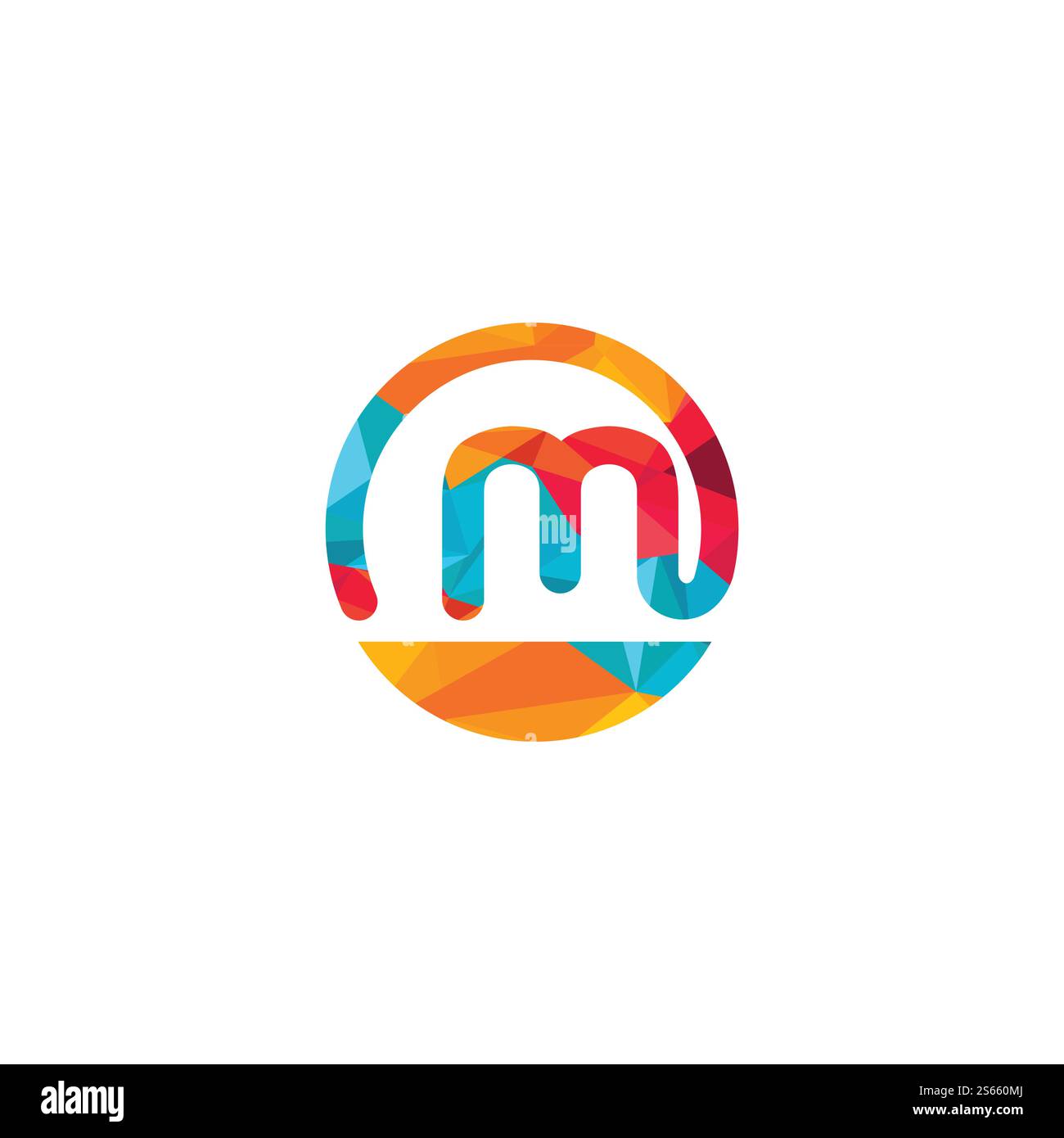 Letter M Burger vector logo design. Burger cafe logo. Stock Vector