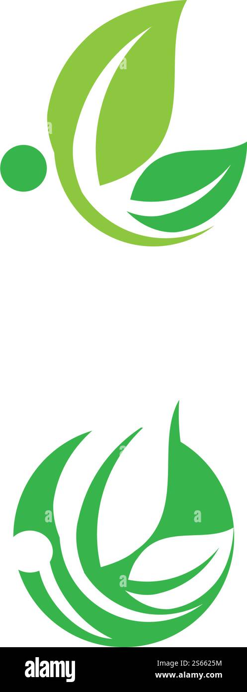 Leaf Logo Template vector symbol nature Stock Vector Image & Art - Alamy
